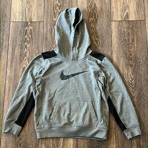 Nike Dri Fit Gray Black Hoodie Toddler Size Large